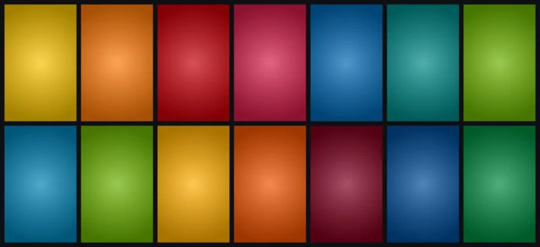 Pannelli nei colori della pellicola 3M Translucent 3630, illuminati da dietro come un'insegna