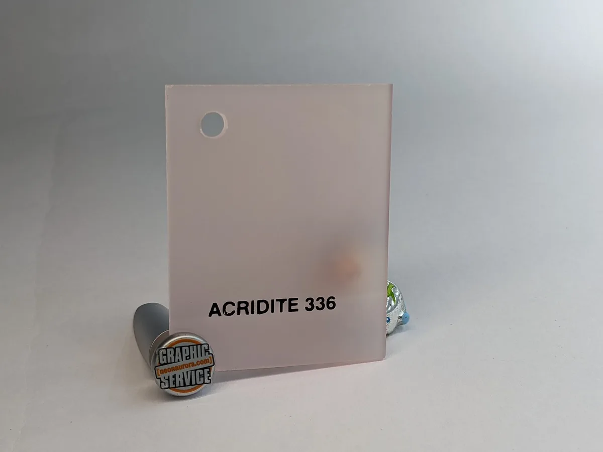 Lastra in PMMA colato Acridite 336, rosa cipria opalino