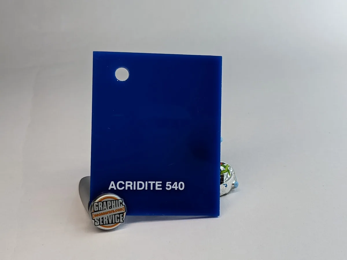 Lastra in PMMA colato Acridite 540, blu notte opaco