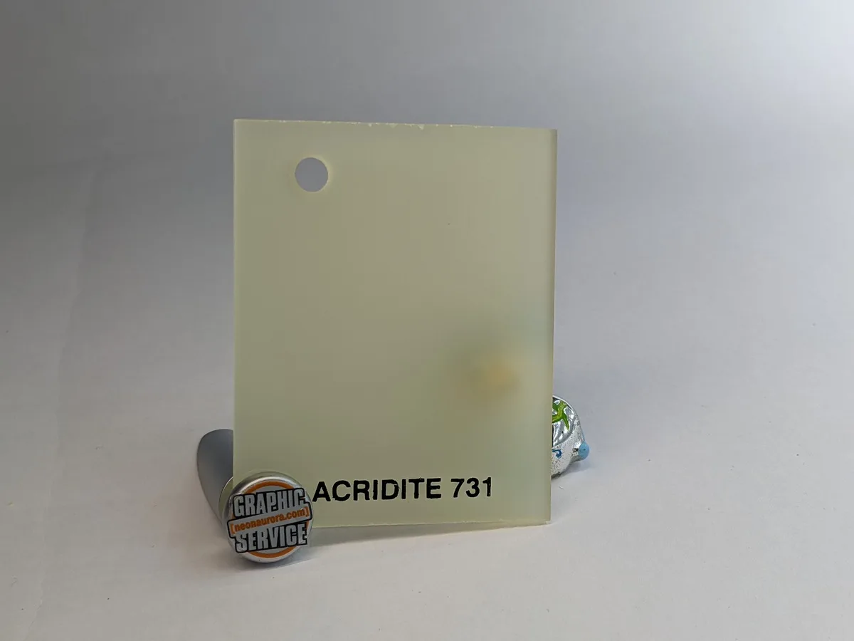 Lastra in PMMA colato Acridite 731, grigio sabbia opalino