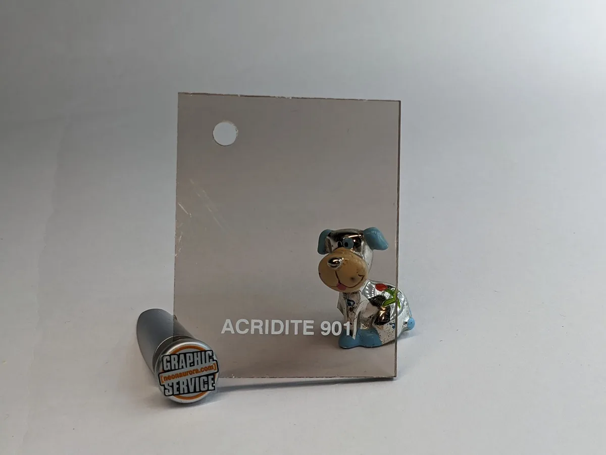 Lastra in PMMA colato Acridite 901, grigio bronzo trasparente