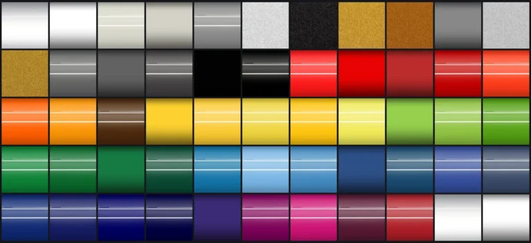 I colori della pellicola APA Superfast in mosaico