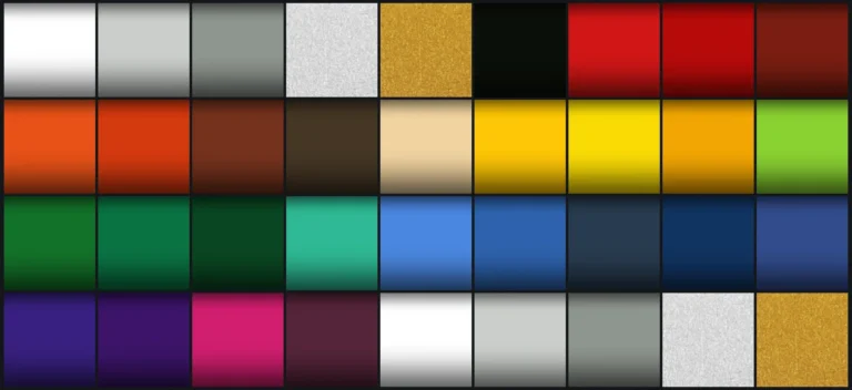 I colori della pellicola APA Translucent in mosaico