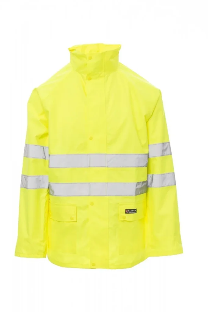 Capo antipioggia HURRICANE-JACKET, colore Giallo Fluo