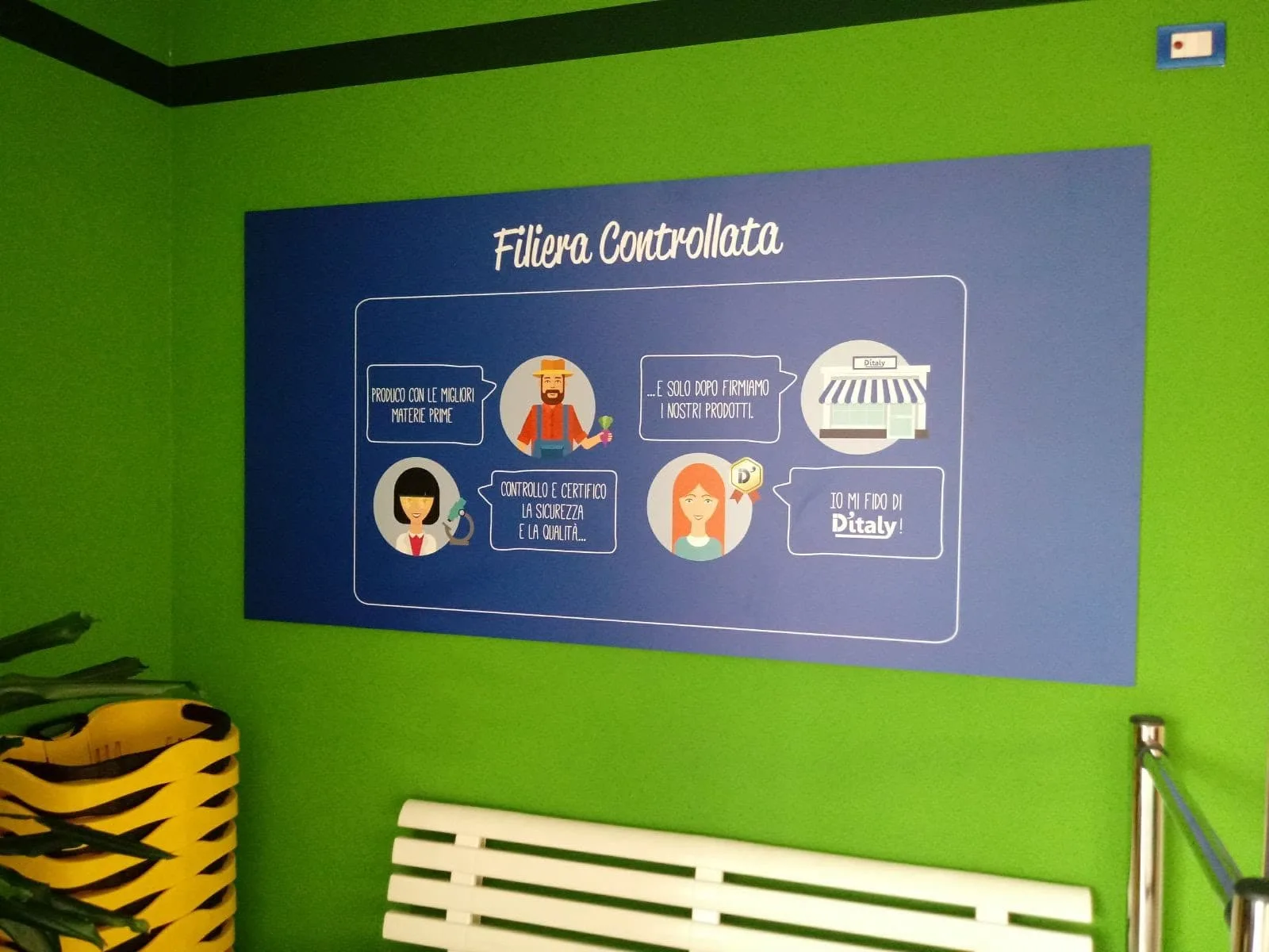 cartello interno supermercato