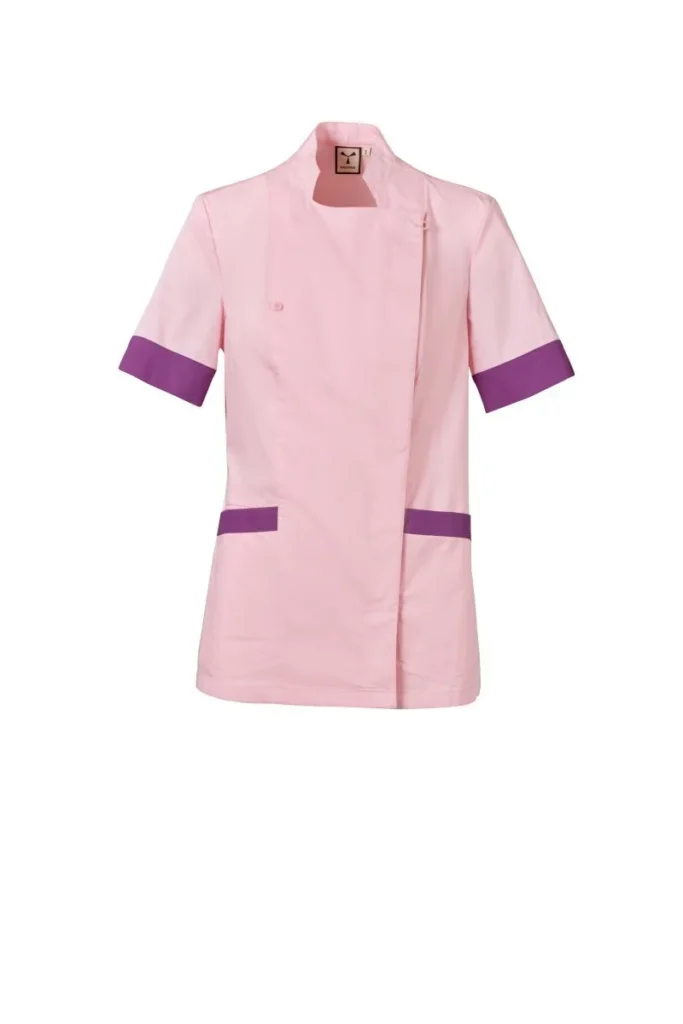 Casacca da estetista AMBER LADY, colore Rosa Shadow/Summer Violet