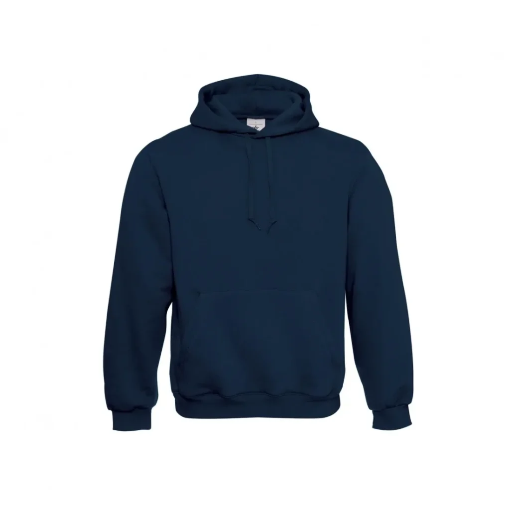 Felpa B&C Hooded, colore Navy