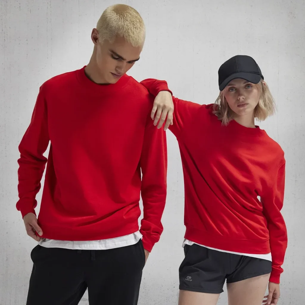 Felpa B&C ID.332 Crew, colore Navy