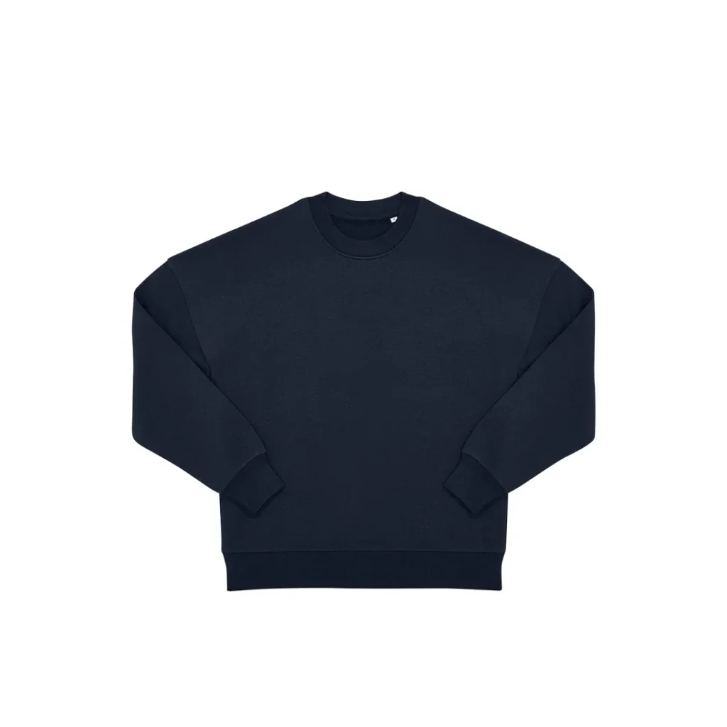 Felpa B&C Influence Crew, colore Navy
