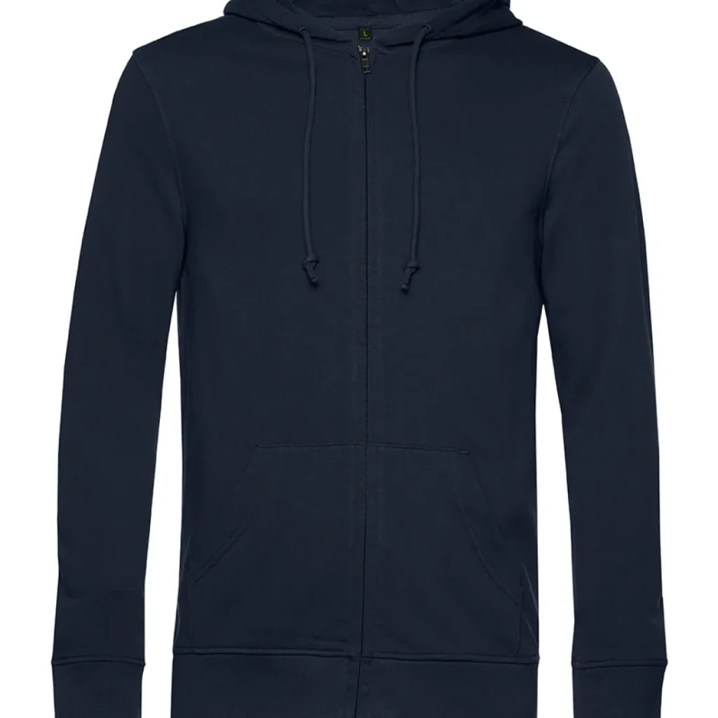 Felpa B&C Inspire Zipped Hood, colore Navy Blue (Urban Navy)