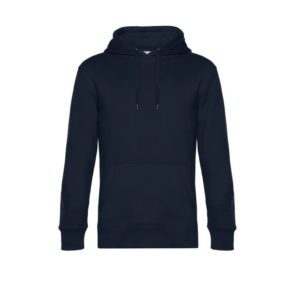Felpa B&C KING Hooded, colore Navy Blue (Urban Navy)