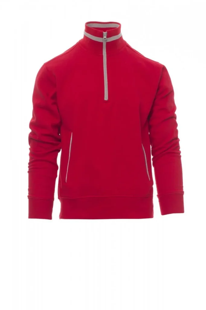 Felpa RIO, colore Rosso/Grigio