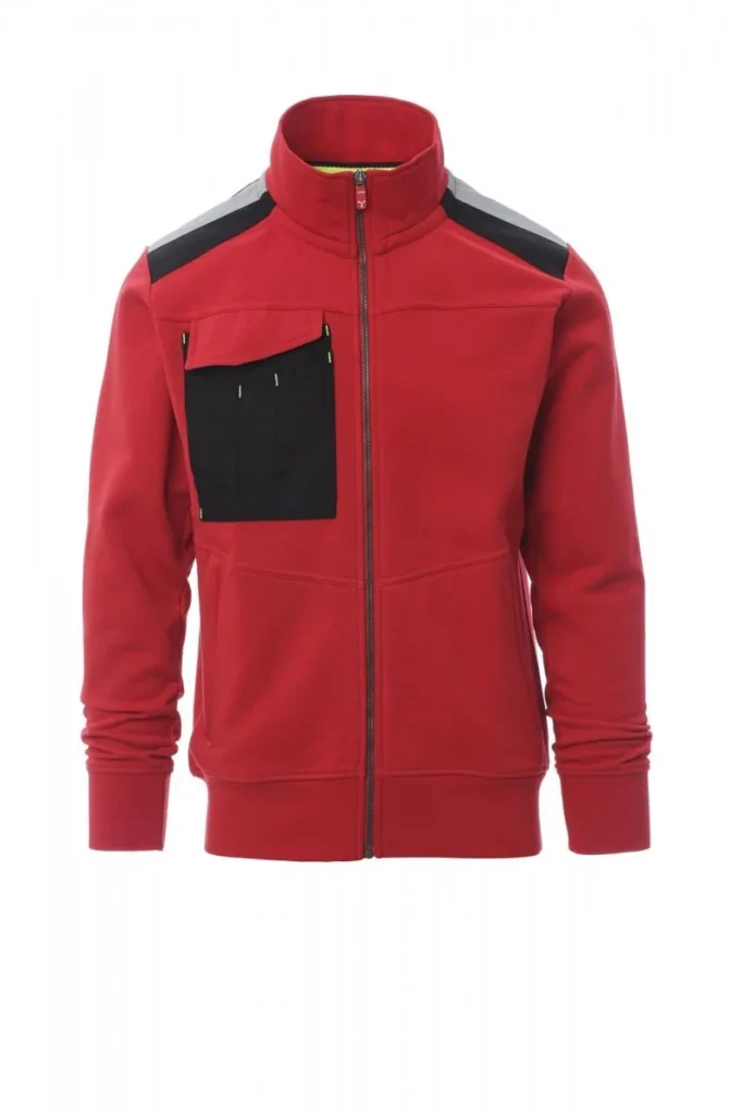 Felpa WORK 2.0, colore Rosso