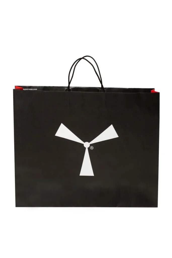 Gadget personalizzabile PACK 30X BIG-SHOPPING BAG ED3, colore Nero/Rosso