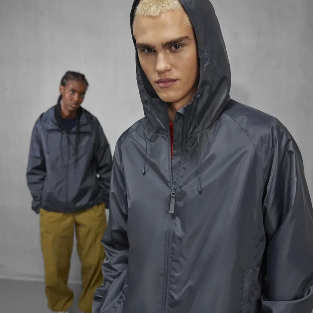 Giacca B&C Reset Lined Windbreaker, colore Navy