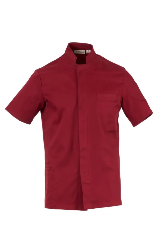 Giacca da cuoco SUPREME SS, colore Bordeaux