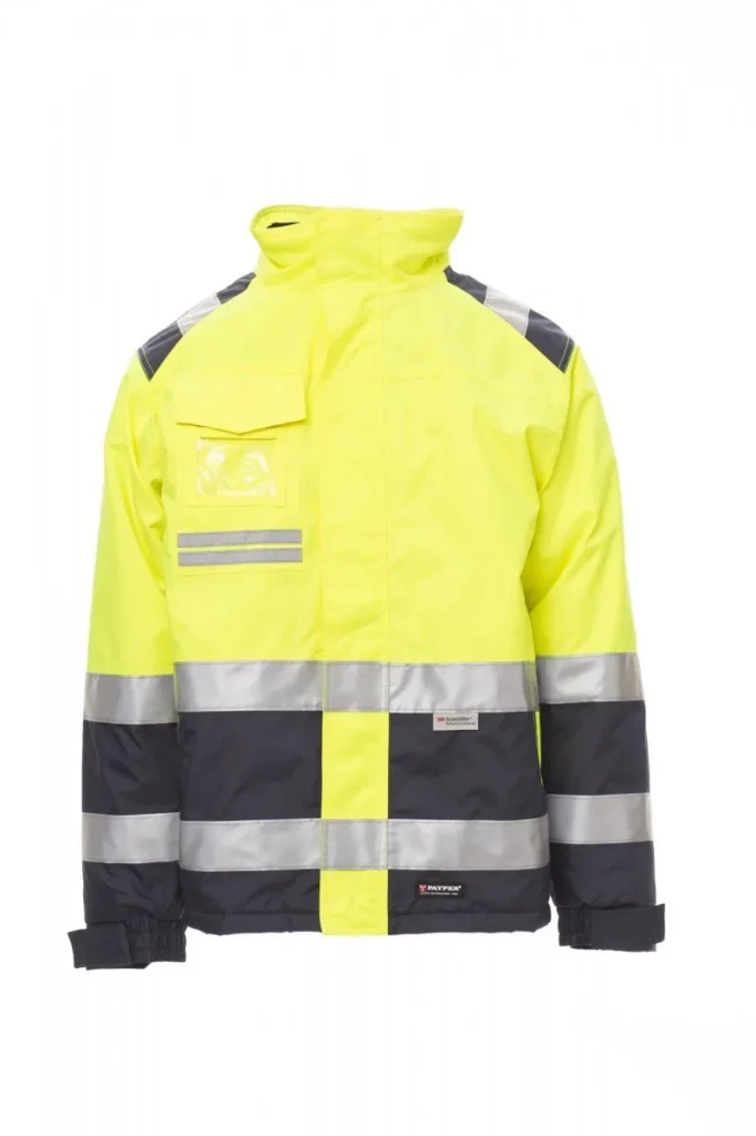 Giacca HISPEED, colore Giallo Fluo/Blu Navy