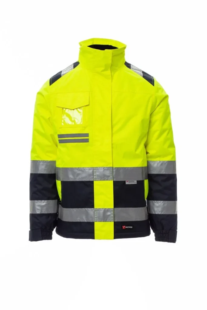 Giacca HISPEED LADY, colore Giallo Fluo/Blu Navy