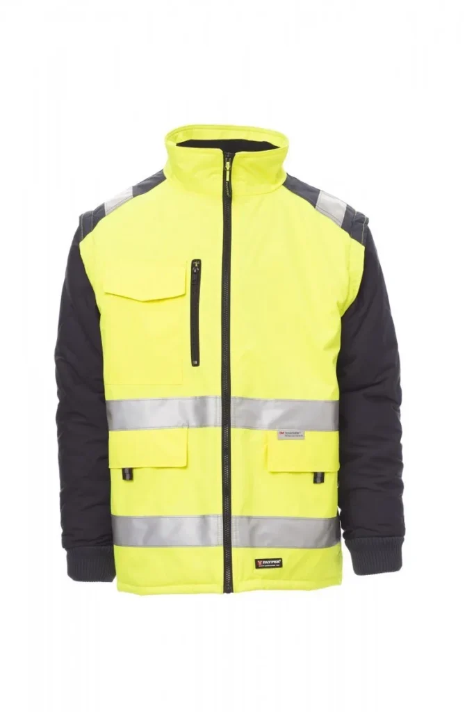 Giacca HIWAY, colore Giallo Fluo/Blu Navy