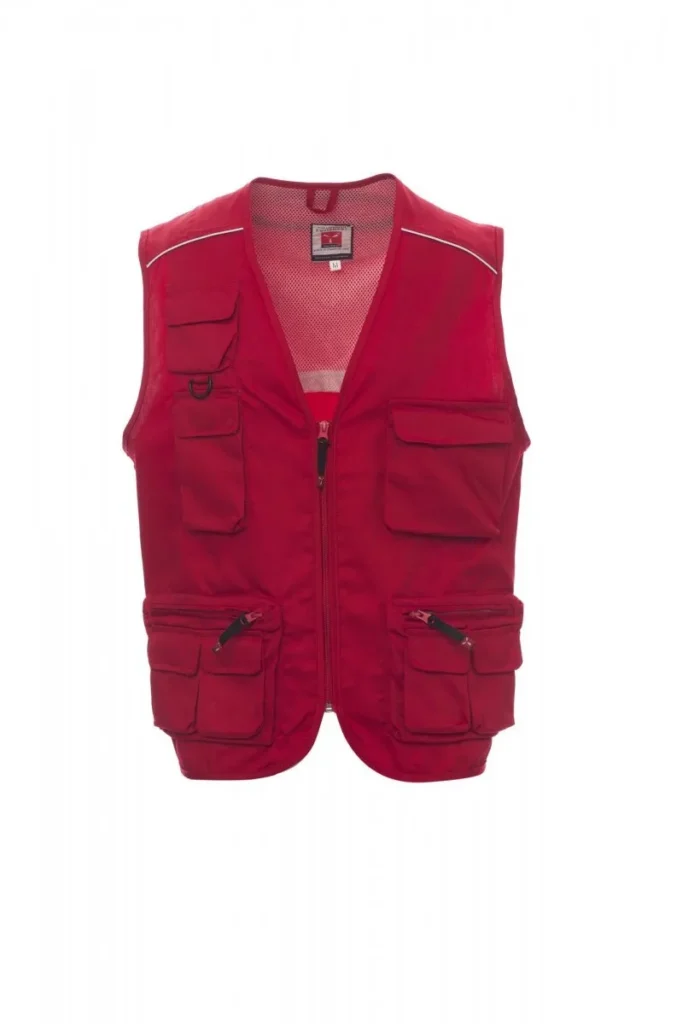 Gilet POCKET, colore Rosso
