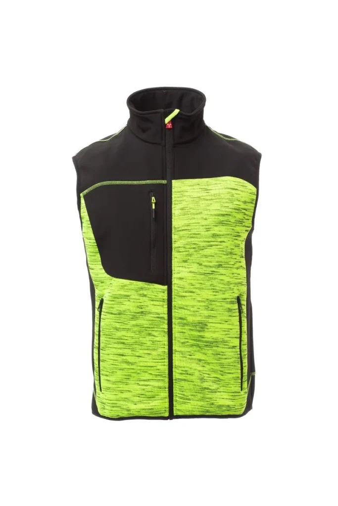 Gilet TOUR, colore Giallo Fluo/Nero