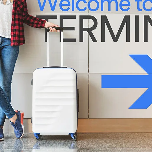 Segnaletica in un aeroporto realizzata con ImagePerfect 5700, foto Spandex