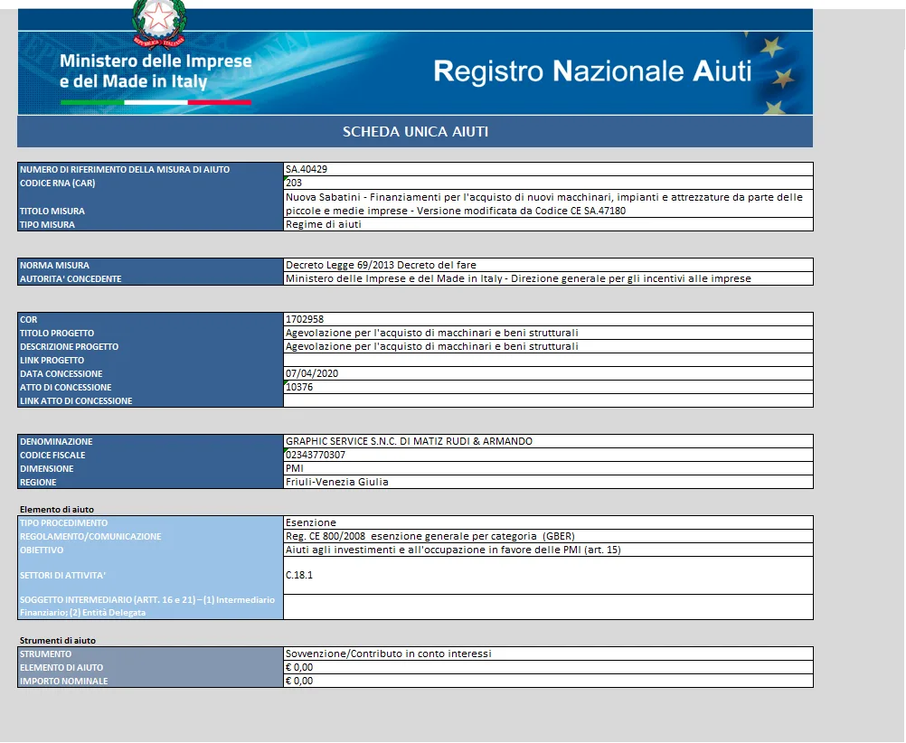 Impresa trasparente