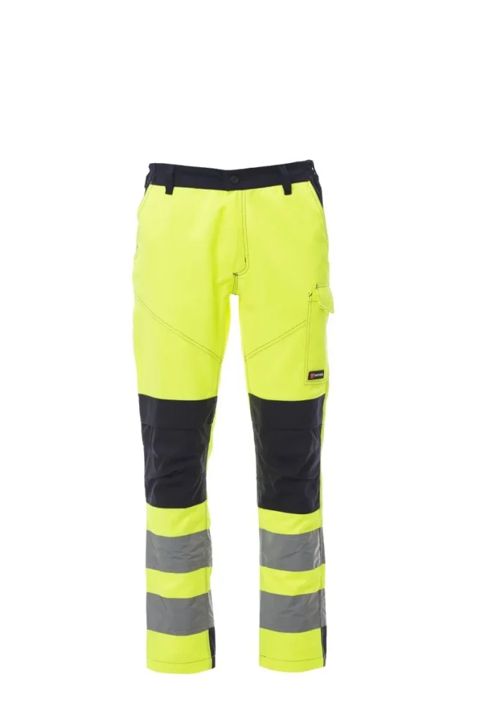 Pantalone da lavoro CHARTER TECH, colore Giallo Fluo/Blu Navy