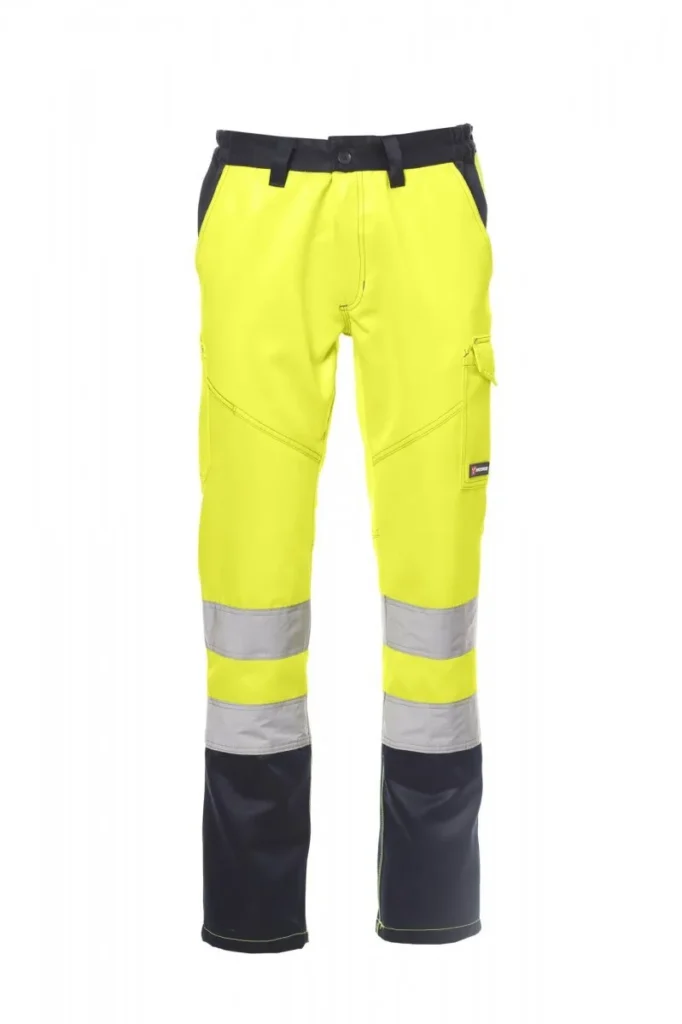 Pantalone da lavoro CHARTER/WINTER, colore Giallo Fluo/Blu Navy