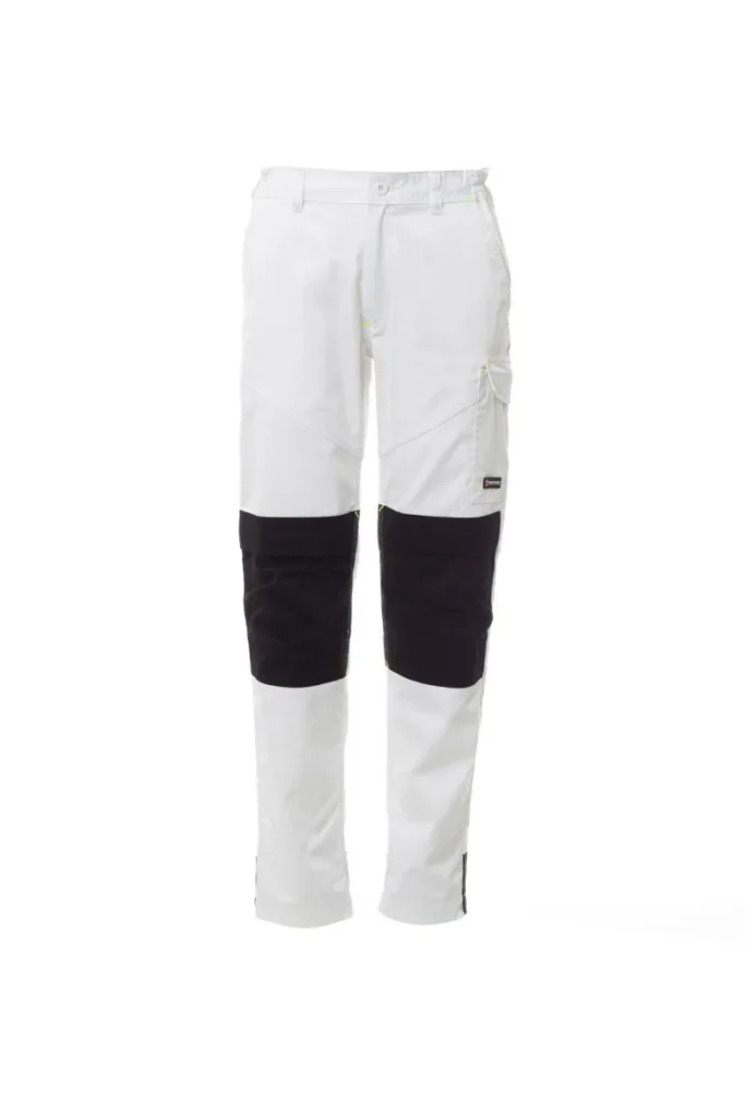 Pantalone da lavoro WORKER TECH, colore Bianco/Nero