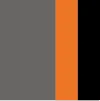 Colore Smoke/Vibrant Orange-Nero