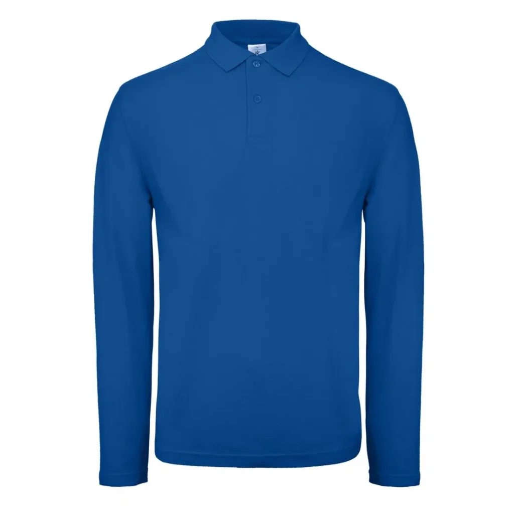 Polo B&C ID.001 LSL, colore Royal Blue