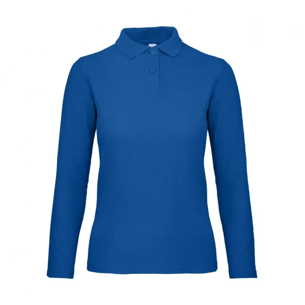 Polo B&C ID.001 LSL /women, colore Royal Blue