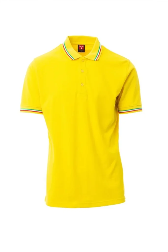 Polo ITALIA, colore Giallo