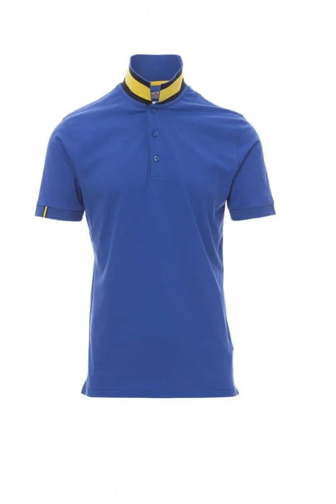 Polo MEMPHIS, colore Blu Royal/Giallo-Blu Navy