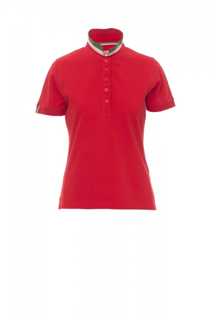 Polo NATION LADY, colore Rosso/Italia