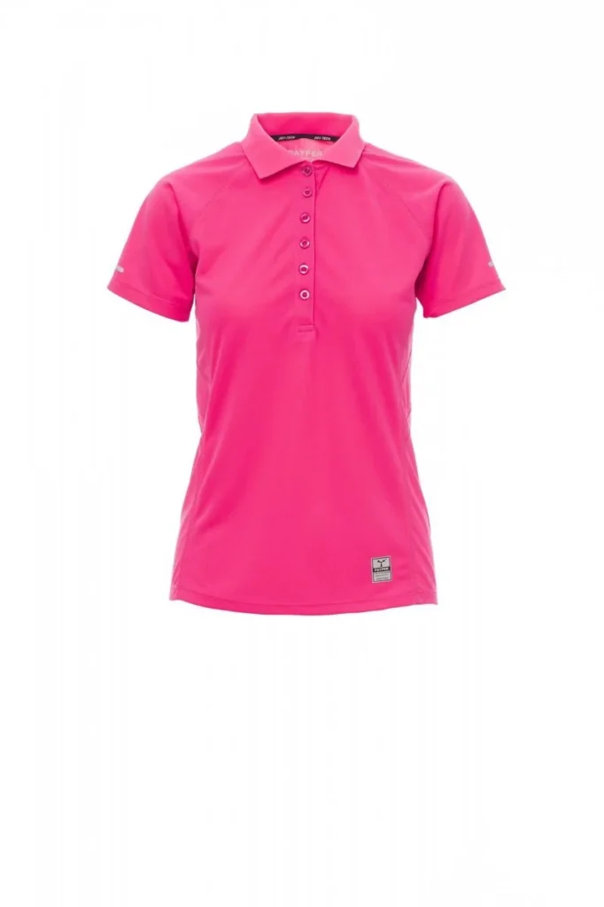 Polo TRAINING LADY, colore Fucsia Fluo