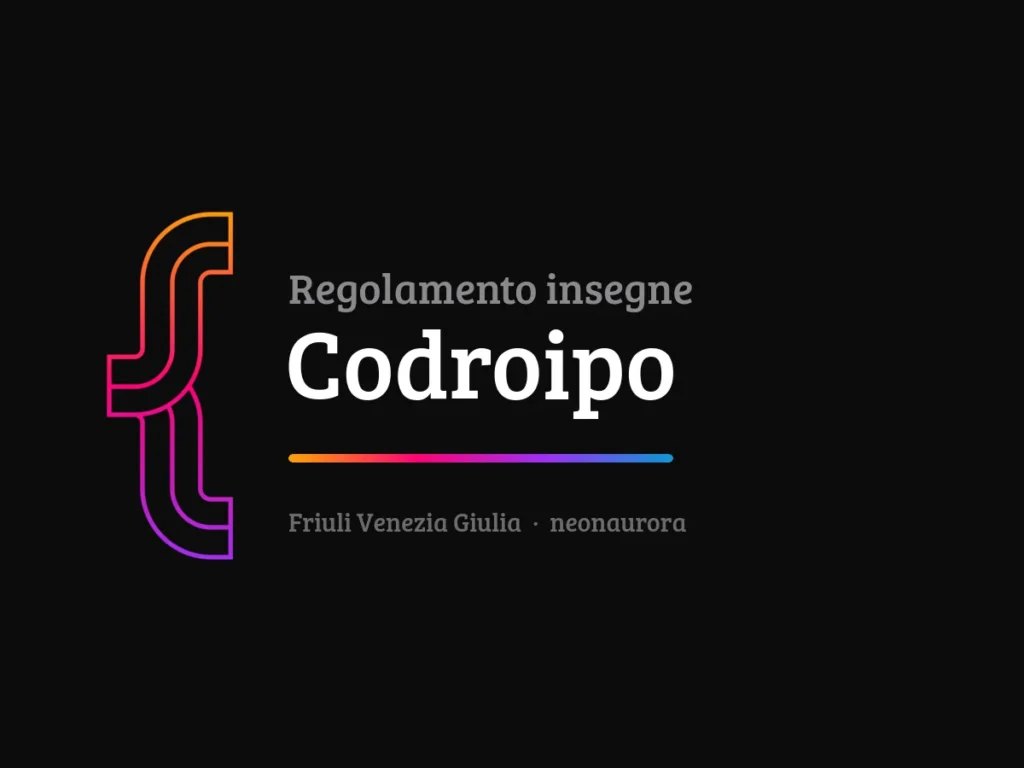 Regolamento insegne e impianti pubblicitari del Comune di Codroipo
