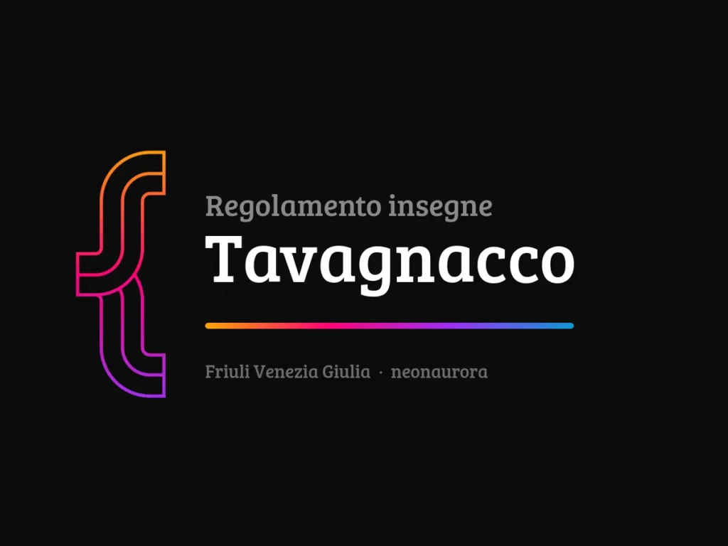 Regolamento insegne e impianti pubblicitari del Comune di Tavagnacco