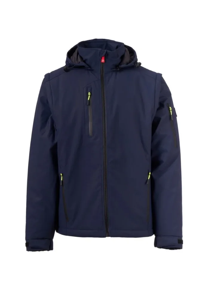 Softshell CREEK 2IN1 LITE PAD, colore Blu Navy/Nero