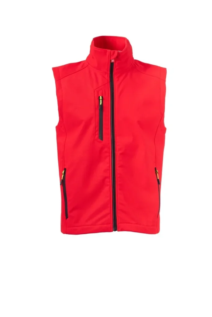 Softshell CREEK VEST, colore Rosso