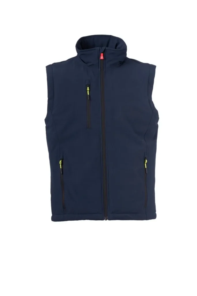 Softshell GALE VEST ULTRALITE PAD 140, colore Blu Navy/Blu Royal