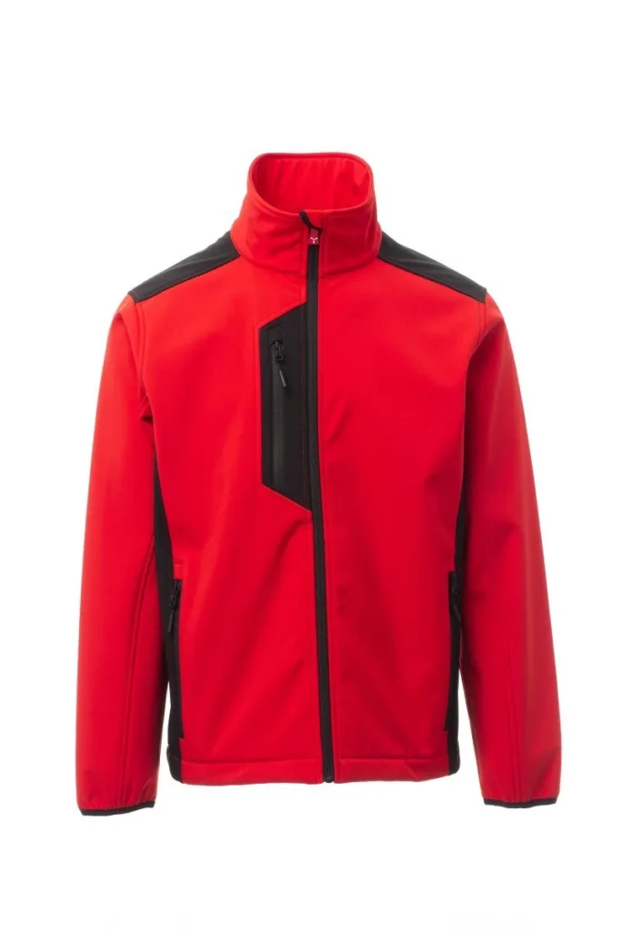 Softshell GALWAY, colore Rosso/Nero