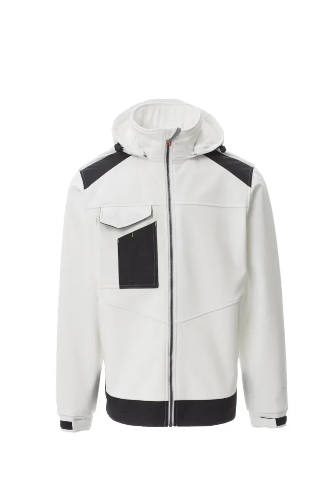 Softshell PERFORMER 2.0, colore Bianco/Nero