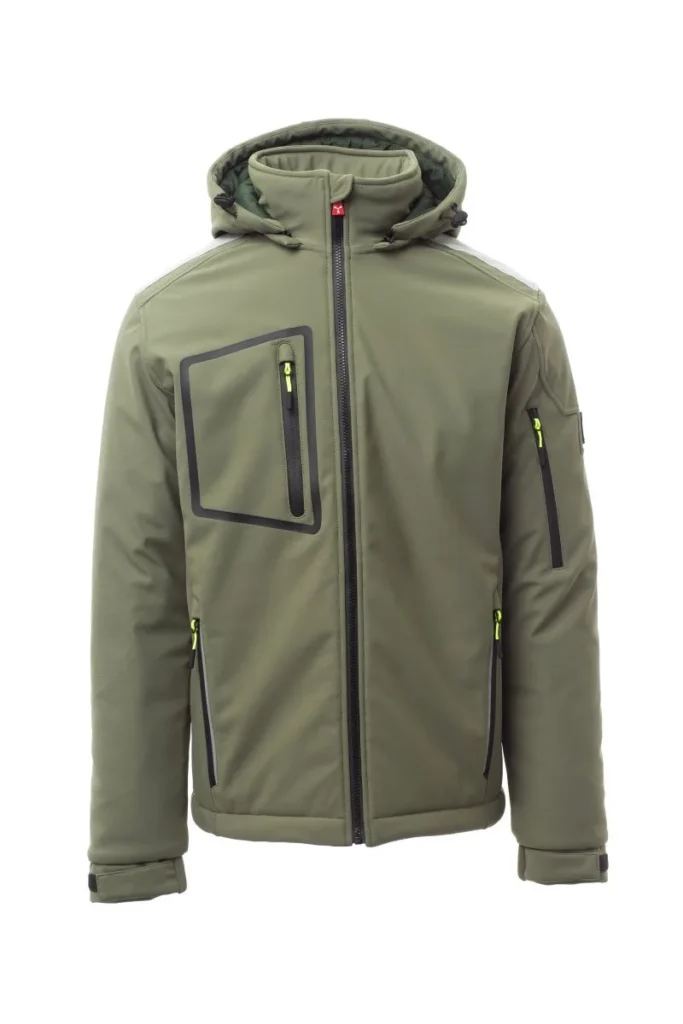 Softshell STREAM PAD, colore Verde Militare/Verde