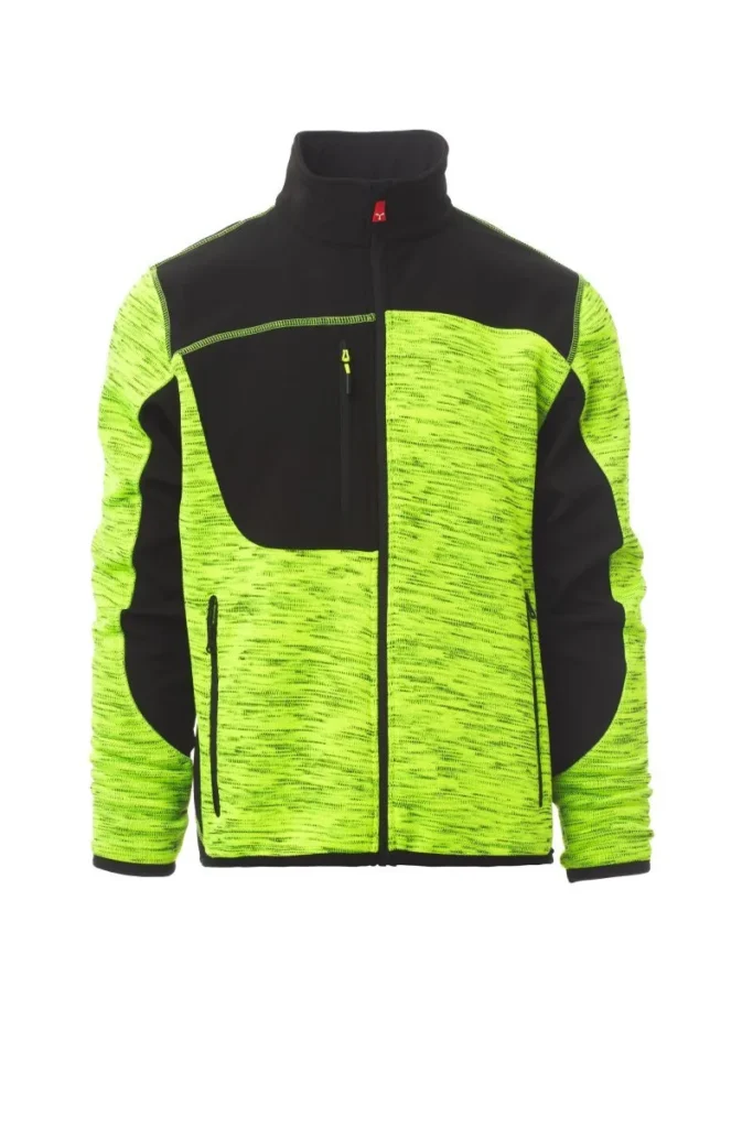 Softshell TRAVEL, colore Giallo Fluo/Nero