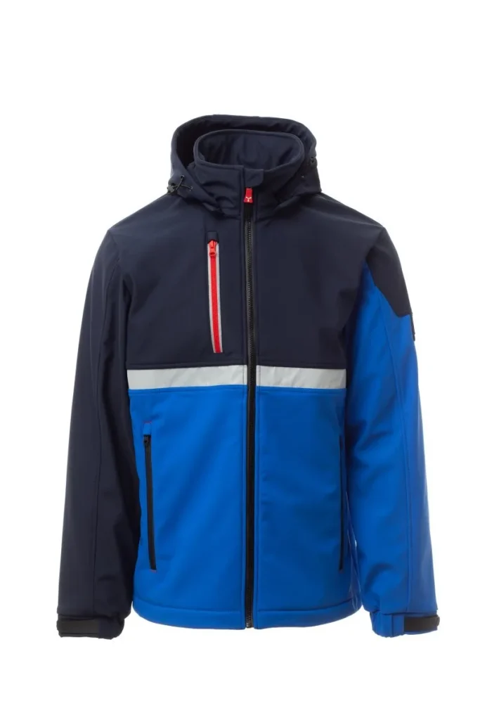 Softshell WISE, colore Blu Royal/Blu Navy