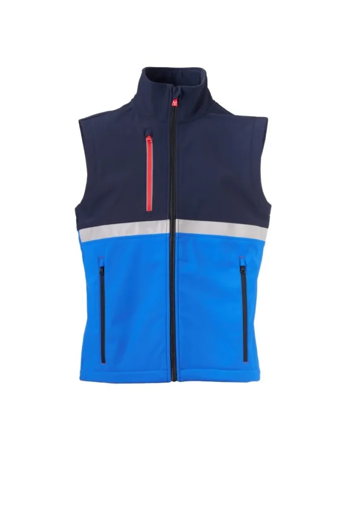 Softshell WISE VEST, colore Blu Royal/Blu Navy
