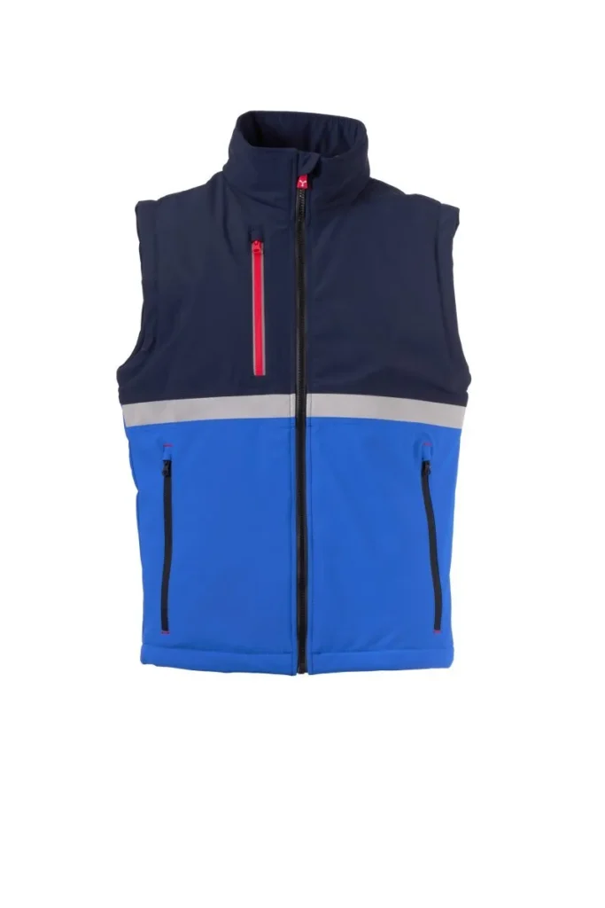 Softshell WISE VEST LITE PAD, colore Blu Royal/Blu Navy
