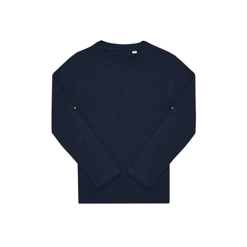 T-shirt B&C #E150 LSL /kids, colore Navy